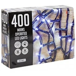 Party Delights Outdoor Decorations<400 Cold White Outdoor Led Lights - Mains Operated