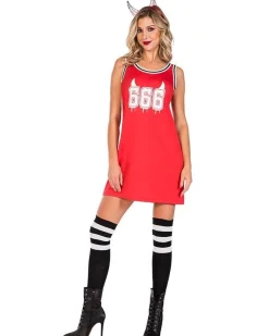 Women's Party Delights Women's<666' Devil Bb Jersey - Adult Costume