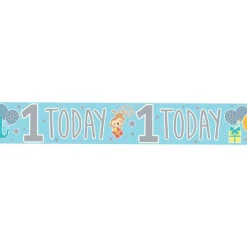 1 Today Blue Foil Banner<Party Delights New