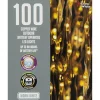 Party Delights Outdoor Decorations<100 Warm White Outdoor Copper Wire - Battery Operated
