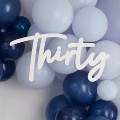 30 White Balloon Arch Sign<Party Delights Best