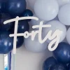 40 White Balloon Arch Sign<Party Delights Hot