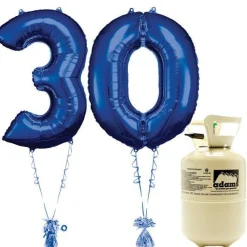 Age 30 Blue Foil Kit With Helium, Ribbon And Weights<Party Delights Discount