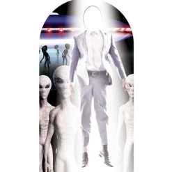 Alien Abduction Stand-In Cardboard Photo Prop - 174Cm X 93Cm<Party Delights