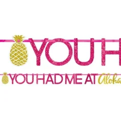 Aloha Summer Glitter Letter Banner - 3.65M<Party Delights Hot