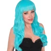 Aqua Long Curly Wig<Party Delights Clearance