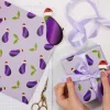 Party Delights Gift Wrapping<Aubergine Christmas Gift Wrap Kit