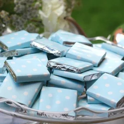 Baby Blue Polka Dot Chocolate Neapolitans X20<Party Delights Clearance