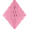 Baby Pink Honeycomb Diamond Decoration - 30Cm<Party Delights