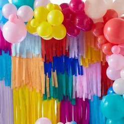 Balloon And Streamer Brights Rainbow Party Backdrop<Party Delights Clearance