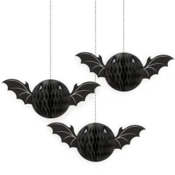 Party Delights Hanging Decorations<Bat Honeycomb Hanging Decoration - 20Cm