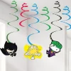 Batman & Joker Swirl Decorations (6Pk)<Party Delights New