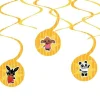 Bing Party Paper Swirl Hanging Decorations (6Pk)<Party Delights Online