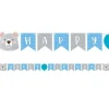 Birthday Bear Ribbon Banner With 1St Birthday Stickers - 1.9M<Party Delights Best