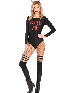 Women's Party Delights Women's<Bite Me Bodysuit - Adult Costume