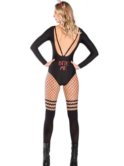 Women's Party Delights Women's<Bite Me Bodysuit - Adult Costume