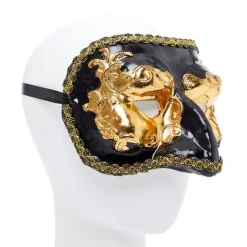 Black & Gold Masquerade Mask<Party Delights Sale