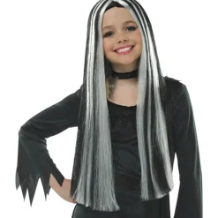 Black & Grey Witch Wig - Child<Party Delights Discount