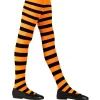 Party Delights Costume Accessories<Black & Orange Tights 4-6 Yrs
