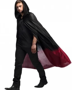 Women's Party Delights Women's<Black & Red Cape - 170Cm