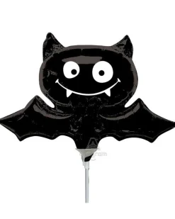 Party Delights Balloons<Black Bat Mini Shape Foil Balloon