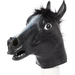 Party Delights Costume Accessories<Black Beauty Horse Rubber Mask