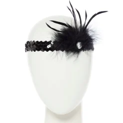 Black Flapper Headband<Party Delights Sale