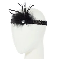 Black Flapper Headband<Party Delights Sale