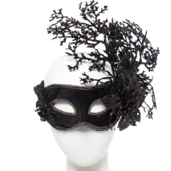 Black Floral Masquerade Mask<Party Delights Hot