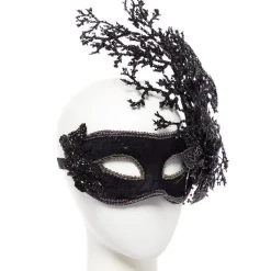 Black Floral Masquerade Mask<Party Delights Hot