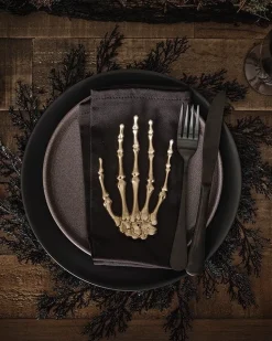 Party Delights Tableware<Black Foliage Placemats (4Pk)