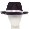 Black Gangster Fedora Hat<Party Delights Clearance