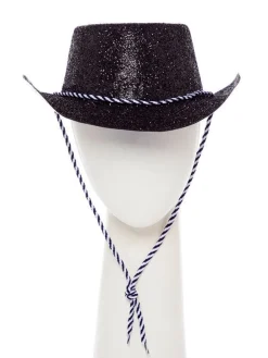 Black Glitter Cowboy Hat<Party Delights Best