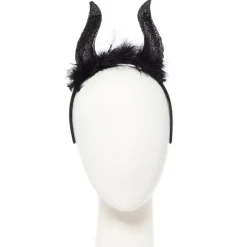 Women's Party Delights Women's<Black Glittery Horn Headband