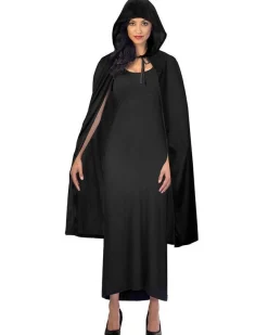 Men's Party Delights Men's<Black Hooded Cape - Adult Costume
