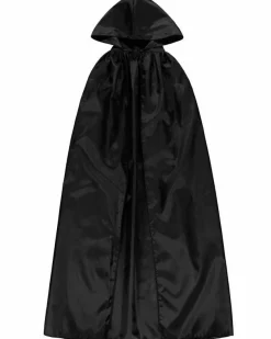 Men's Party Delights Men's<Black Hooded Cape - Adult Costume