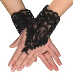 Women's Party Delights Women's<Black Lace Glovelettes
