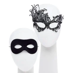 Black Masquerade Masks For Couples<Party Delights Outlet