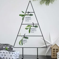 Party Delights Tableware<Black Metal Christmas Tree Alternative Decoration