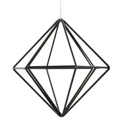 Black Metal Geometric Hanging Decoration - 15Cm<Party Delights Clearance