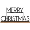 Party Delights Tableware<Black Metal Merry Christmas Sign