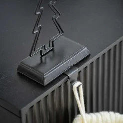 Party Delights Tableware<Black Metal Tree Stocking Holder - 14Cm