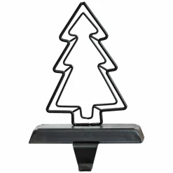 Party Delights Tableware<Black Metal Tree Stocking Holder - 14Cm