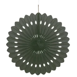 Black Paper Fan Decoration - 41Cm<Party Delights Sale