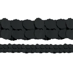 Black Paper Garland Decoration - 3.7M<Party Delights Sale