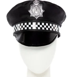 Black Police Hat - Child<Party Delights Hot
