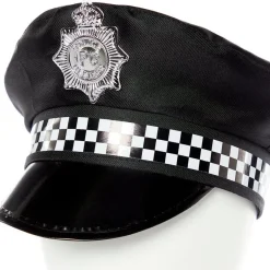 Black Police Hat - Child<Party Delights Hot