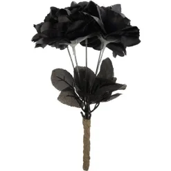 Black Rose Bouquet - 30Cm<Party Delights New