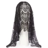 Black Veil Headpiece - 41Cm<Party Delights Clearance