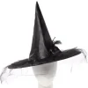 Women's Party Delights Women's<Black Witch Hat With Flower